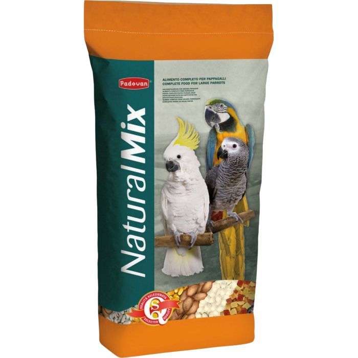 Корм для птиц Padovan NatMix pappagalli для крупных попугаев 18 кг (8001254000060)