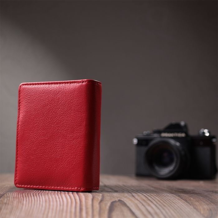 Гаманець ST Leather З натуральної шкіри Червоний (22714) зображення 11