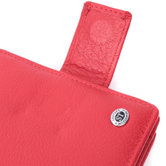 Гаманець ST Leather З натуральної шкіри Червоний (22714) зображення 5
