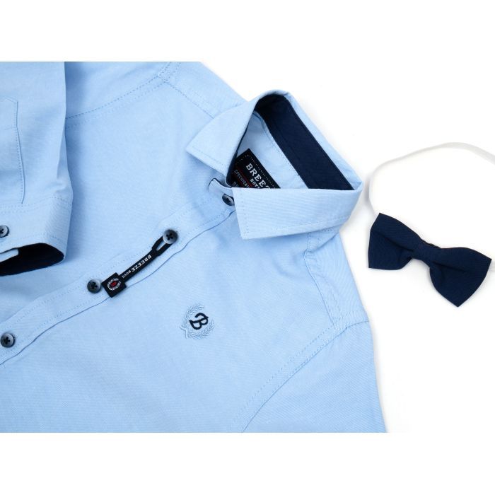 Рубашка детская Breeze с бабочкой (G-454-98B-blue) изображение 4 Рубашка детская Breeze с бабочкой (G-454-98B-blue) изображение 4