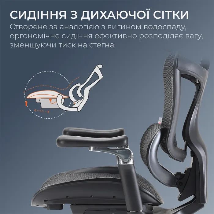 Офисное кресло Sihoo DORO C300 Pro Mesh White (DORO-C300-PRO-M102) изображение 9