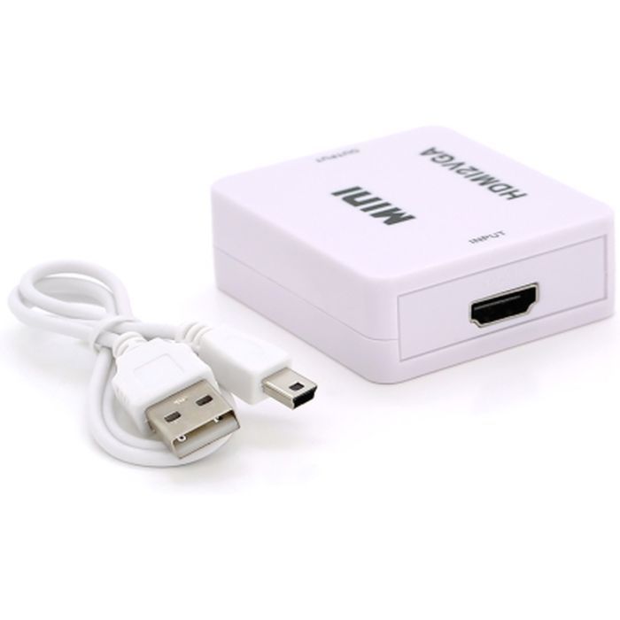 Переходник HDMI F to VGA F 720P/1080P white Voltronic (YT-CM-HDMI/VGA) изображение 2