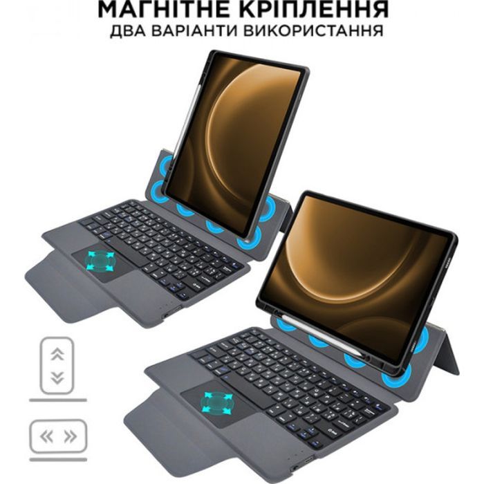 Чехол для планшета AirOn Premium Samsung Galaxy Tab S10 Lite 2025 with keyboard (4822352781156) изображение 7