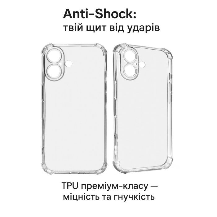 Чехол для мобильного телефона BeCover Anti-Shock Apple iPhone 17 Clear (713793) изображение 2