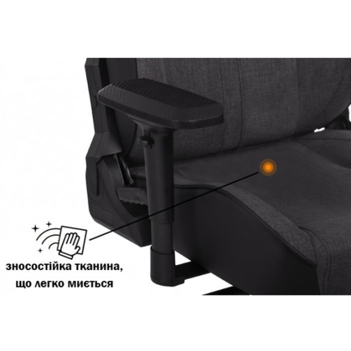 Кресло игровое GT Racer X-8009 Dark Gray/Black (X-8009 Fabric Dark Gray/Black) изображение 9