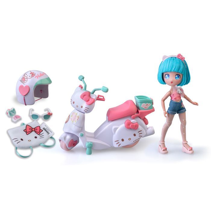 Лялька 4SF Manga Dolls Hello Kitty Красуня Пінк на скутері (HKTF3000) зображення 2