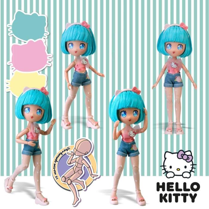 Лялька 4SF Manga Dolls Hello Kitty Красуня Пінк на скутері (HKTF3000) зображення 6