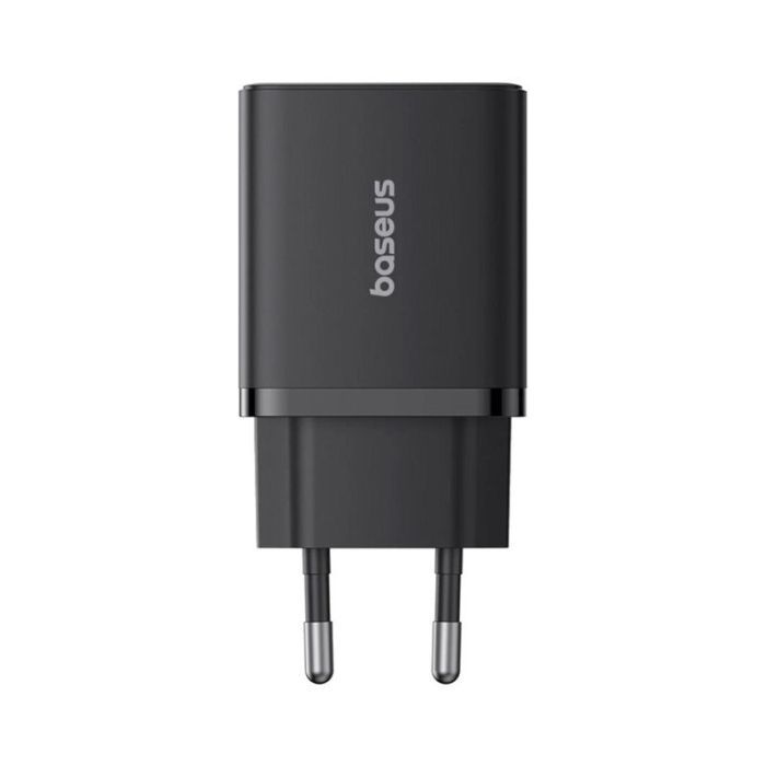 Зарядний пристрій Baseus 1xUSB-C 30W + 1xUSB black (P10111404113-00) зображення 2