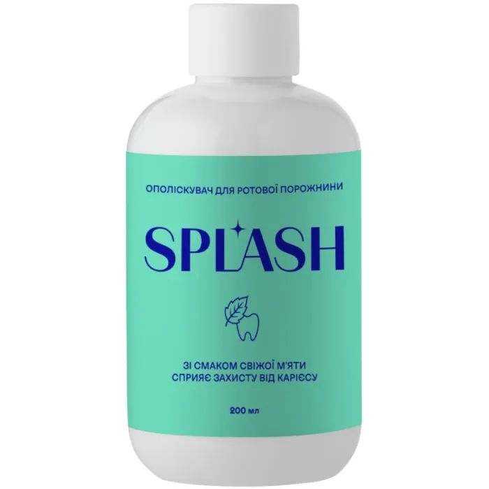 Ополаскиватель для полости рта Splash Со вкусом свежей мяты 200 мл (4820266831660)