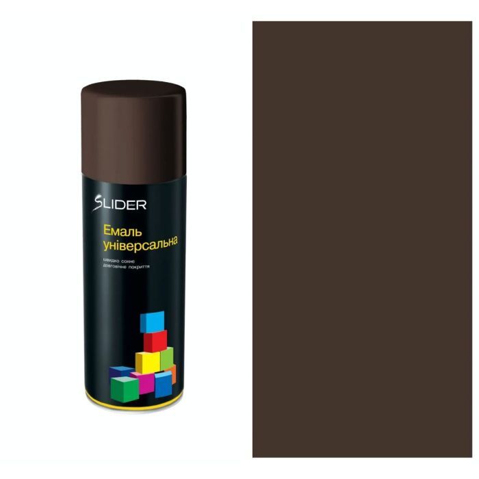 Аэрозольная краска для автомобиля SLIDER 8017 темно-коричнева МАТ, 400мл (000023347) изображение 2