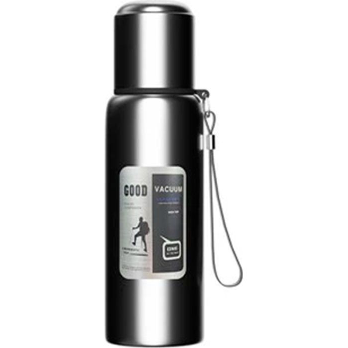 Термос Merlion з ситечком та чашкою 1,5 л, чорний (ZK-127-1500Black)