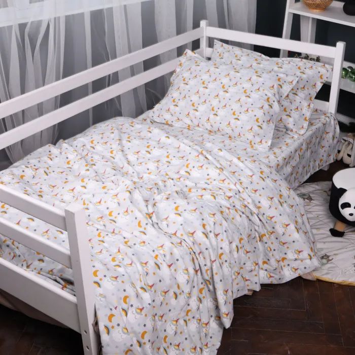 Постельное белье MirSon 018 Unicorn Фланель 160x220 Полуторный Евро (2200009656033)