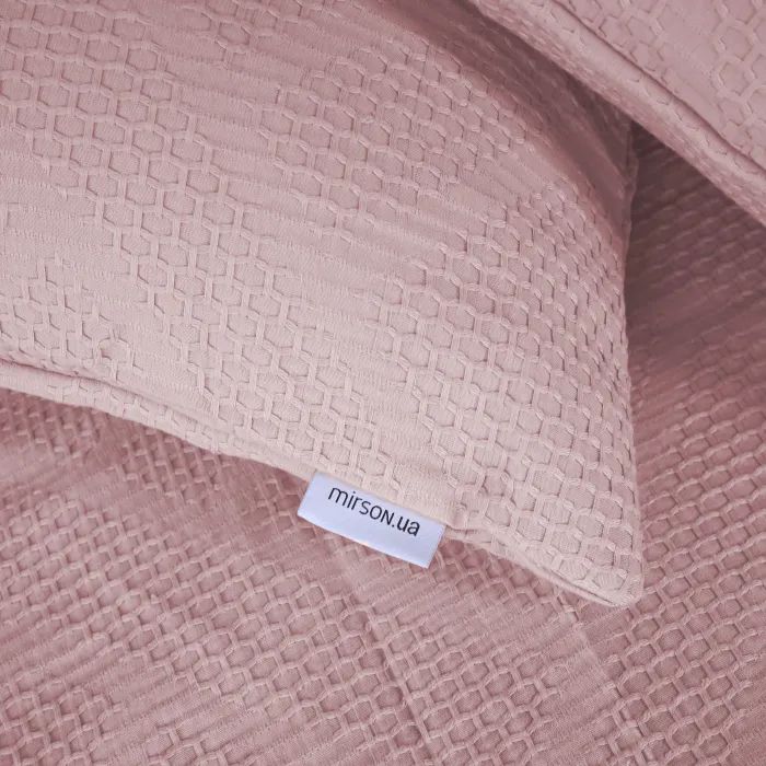 Постельное белье MirSon №20-00 Waffle Powder 175х210 двуспальный (2200011032344) изображение 2