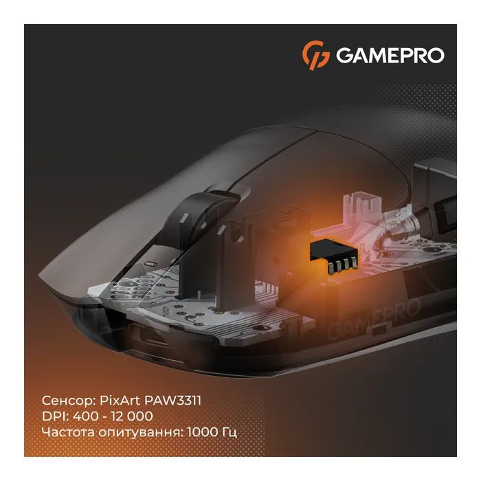 Мишка GamePro Genesis Wizard Wireless/Bluetooth/USB Black (GM160B) зображення 12