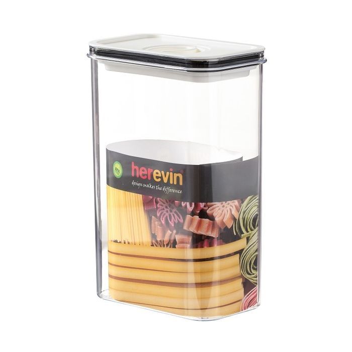 Пищевой контейнер Herevin Canister-Vacuum Lid-White-Black вакумна кришка 0.6 л (161174-000) изображение 2