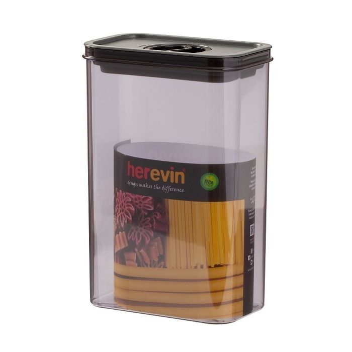 Пищевой контейнер Herevin Canister-Vacuum Lid-White-Black вакумна кришка 0.6 л (161174-000) изображение 3