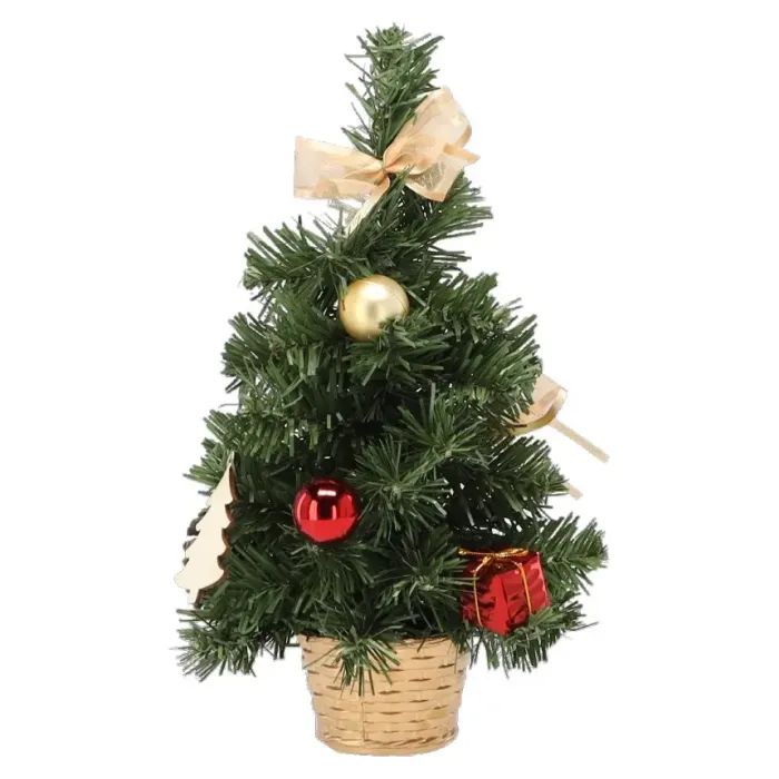 Искусственная елка Chomik прикрашена, червоно-золотистий декор, 30 см (5900779873964) изображение 2