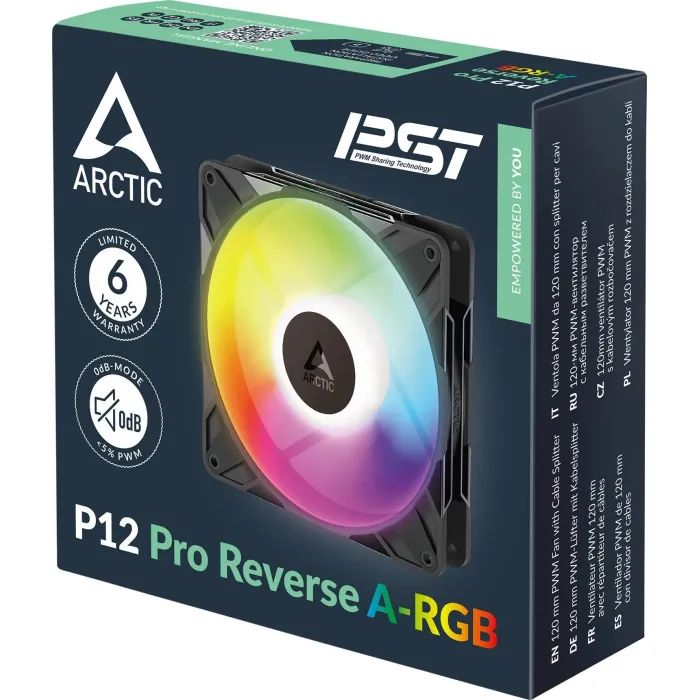 Кулер до корпусу Arctic P12 Pro Reverse A-RGB (ACFAN00322A) зображення 6