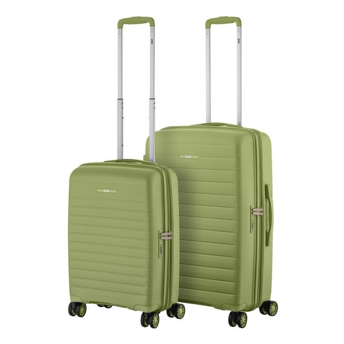Набір валіз 2E Aero (M+S), оливково-зелені (2E-SPP-AERO-SET2-MG)