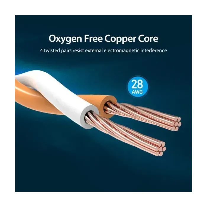 Патч-корд 10м, S/FTP cat 8 RJ-45 black Vention (IKABL) зображення 7