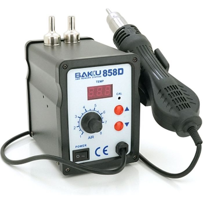 Паяльная станция Bakku BK-858D цифровая индикация, фен (138*100*150) 1,85 кг (BK-858D)
