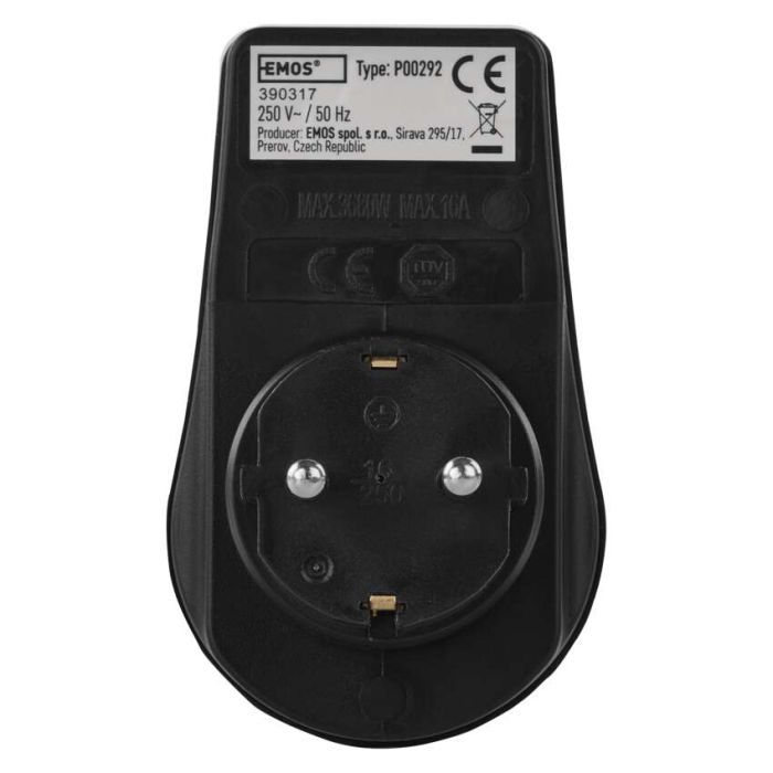 Розетка EMOS 16A 250V IP44 одинарна (P00292) зображення 4