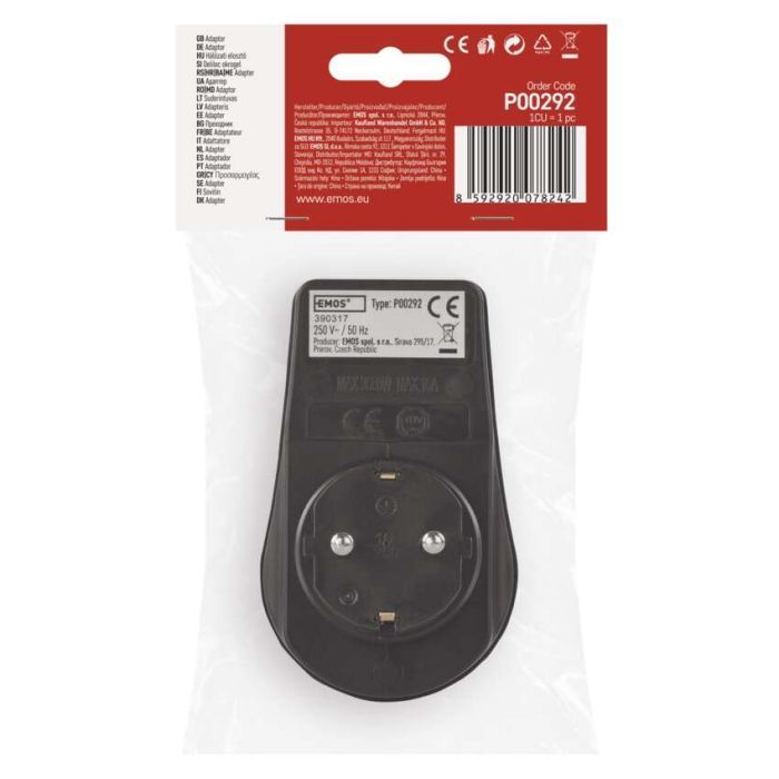 Розетка EMOS 16A 250V IP44 одинарна (P00292) зображення 6