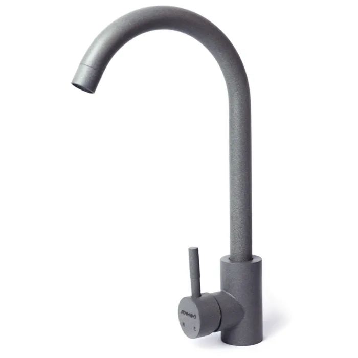 Мийка кухонна Adamant Ovum сірий + змішувач (1824296910404) зображення 4