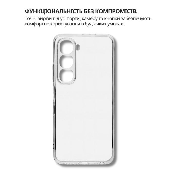Чехол для мобильного телефона BeCover Silicone Infinix Hot 60 Pro 4G (X6885) Transparent (714559) изображение 2
