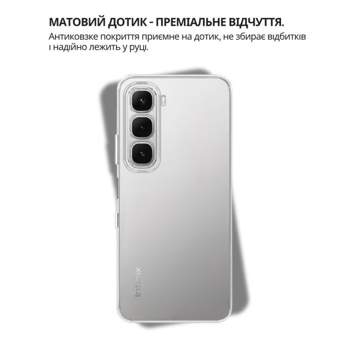 Чехол для мобильного телефона BeCover Silicone Infinix Hot 60 Pro 4G (X6885) Transparent (714559) изображение 3