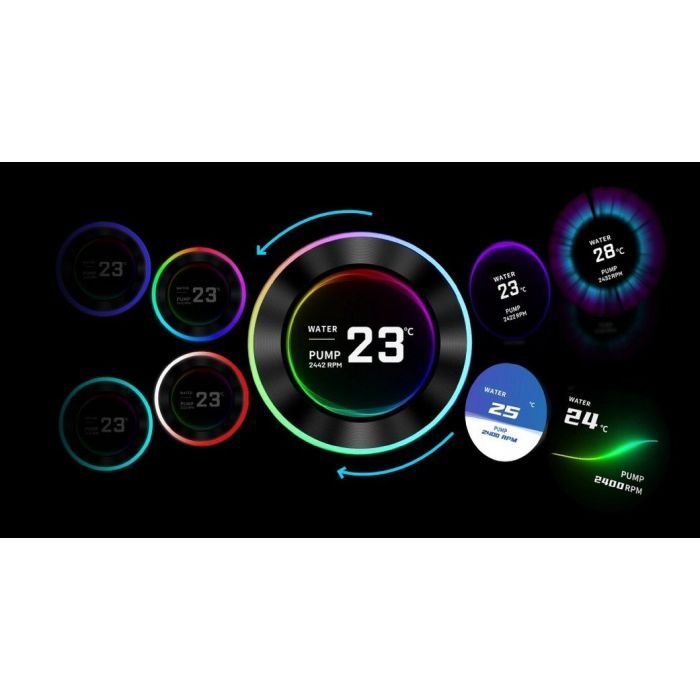 Система рідинного охолодження Lian Li HydroShift II LCD-C 360TL, Black (G89.GHS2LCD36TB.00) зображення 11