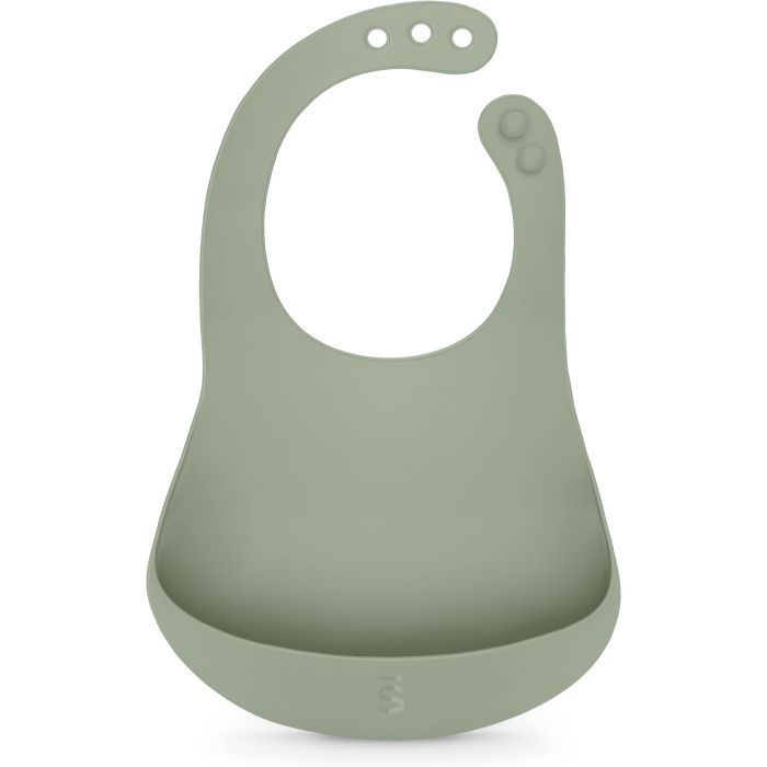 Нагрудничок Suavinex Colour Essence силіконовий, зелений (402976)