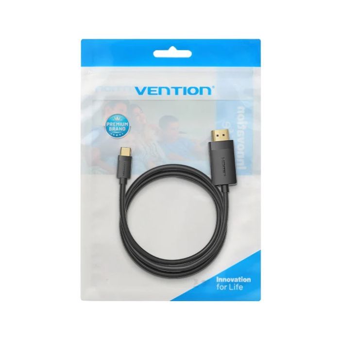 Кабель мультимедийный USB-C to HDMI M 2.0m 4K 60Hz black VENTION (CRIBH) изображение 3