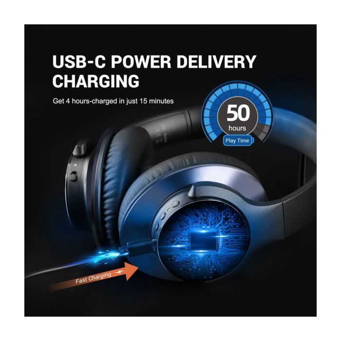 Навушники OneOdio A10 Bluetooth 3,5мм Black (A10 Black) зображення 7