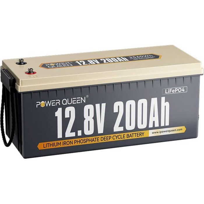 Батарея LiFePo4 Power Queen 12.8V 200Ah BMS 150A (P12V200-100-BASIC-8-A160)