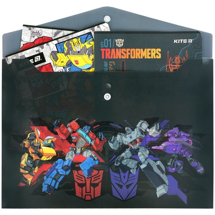 Папка - куточок Kite А4 Transformers (TF25-244) зображення 3
