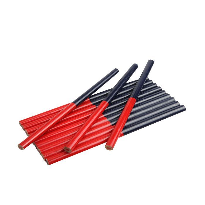 Карандаш графитный Tolsen плотницкий 180 мм, овальный двухцветный 12 шт. (42022)