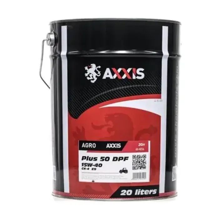 Моторна олива AXXIS AGRO Plus 50 DPF 15W-40 CK-4 20л (AX-4056)