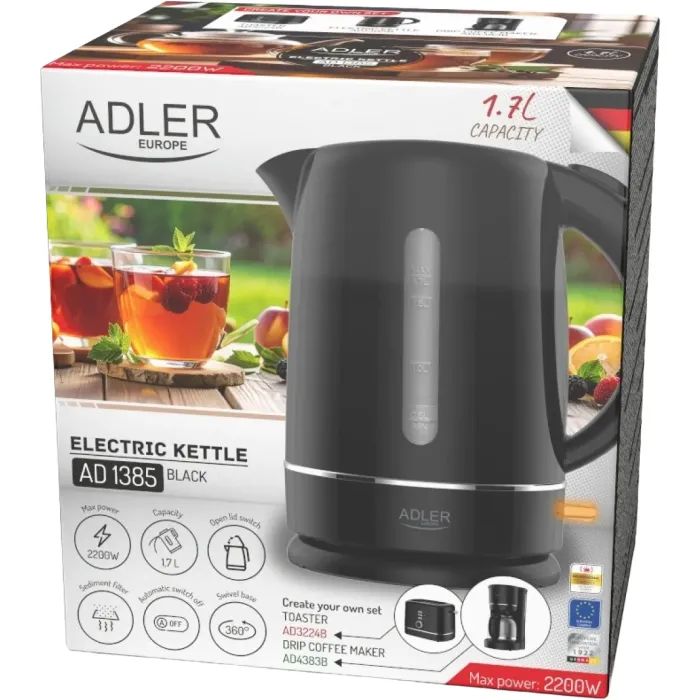 Электрочайник Adler AD 1385 black изображение 7