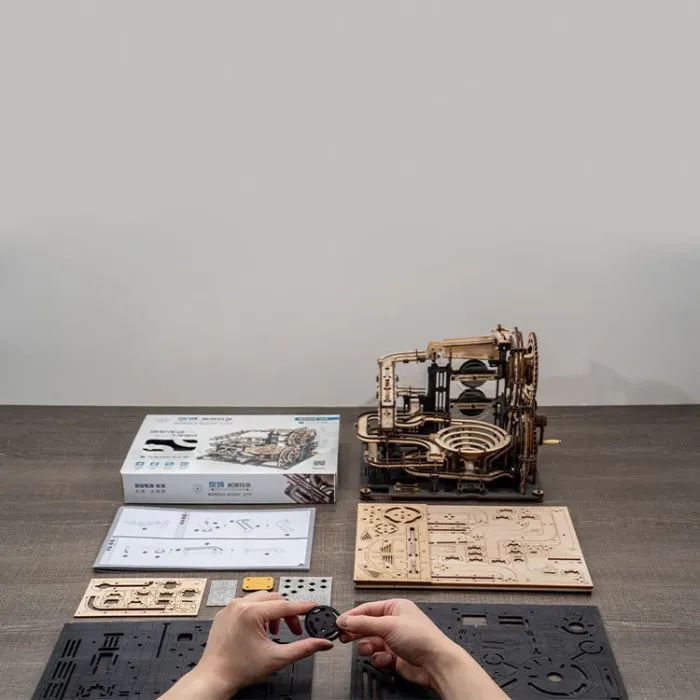 Конструктор Robotime Rokr деревянный 3D Мраморный ночной горо (LGA01) изображение 3