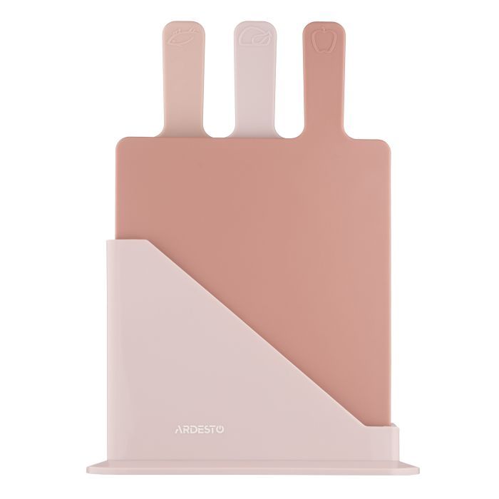 Дошка для нарізання Ardesto Fresh, Набір 3шт, 24.1х33х7.9см, сірий (AR1403GRB) зображення 3