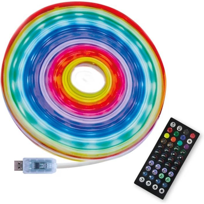Світлодіодна стрічка ELM LS-10C Neon 8W/5V30 Led/RGB IP65 5м (19-0018) зображення 2