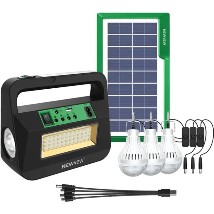 Фонарь NEWVEW комплект NV-T220 Solar Panel 4500mAh (NWVW-NV-T220-GN)