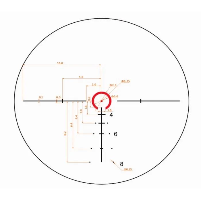 Оптичний приціл Vector Optics Tauron 1-6x24 (30mm) HD illum. SFP VTC-SMIL (SCOC-49) зображення 6