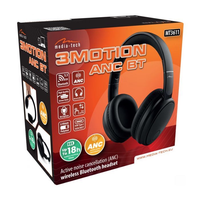 Наушники Media-Tech MT3611 Bluetooth Black (MT3611) изображение 4