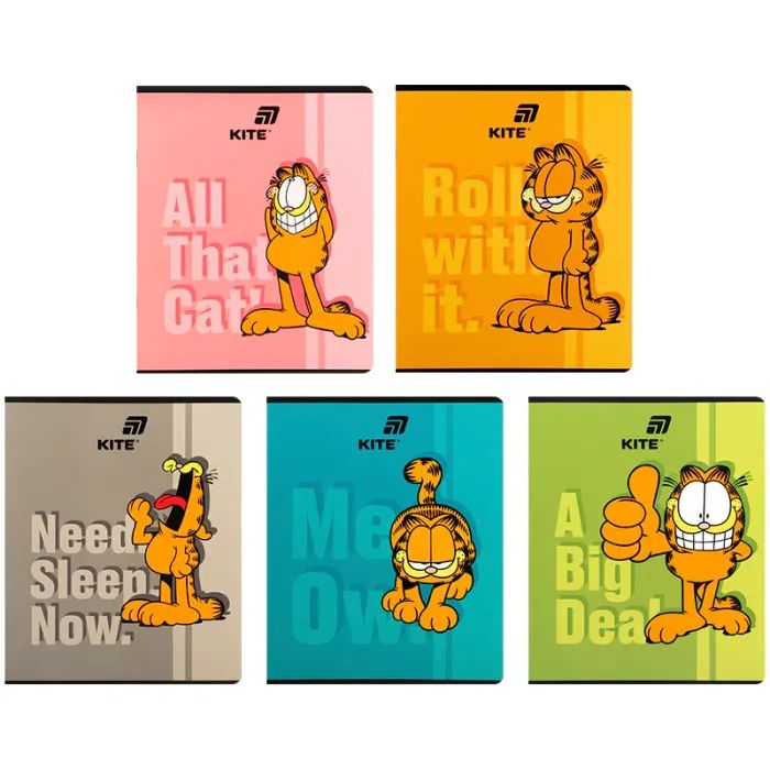 Тетрадь Kite Garfield, 24 листа, клетка (GF26-238)