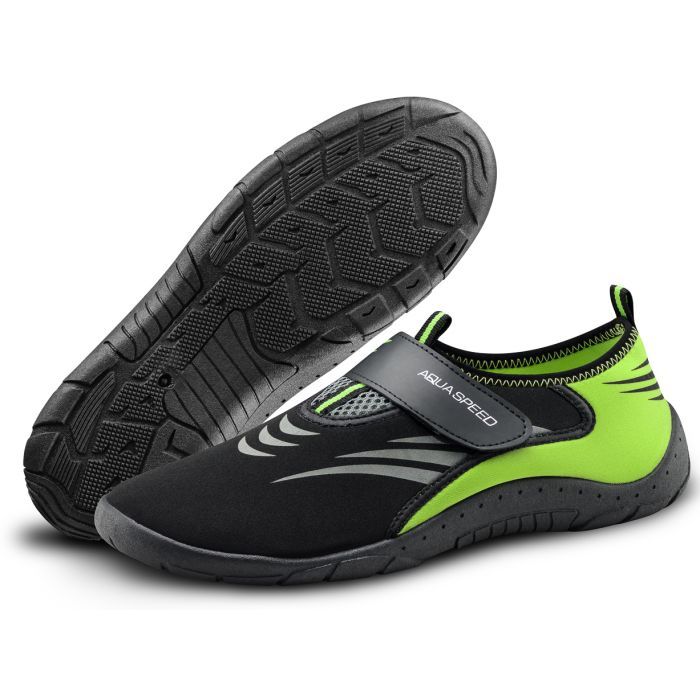 Аквашузы Aqua Speed Aqua Shoe Model 642-27A чорний, сірий, жовтий 43 (5908217676030)