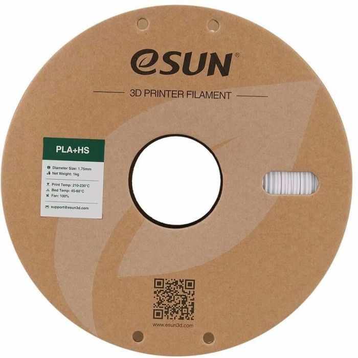 Пластик для 3D-принтера eSUN ePLA+HS, 1,75мм, 1кг, cold white (EPLA+HS-P175CW1) изображение 2
