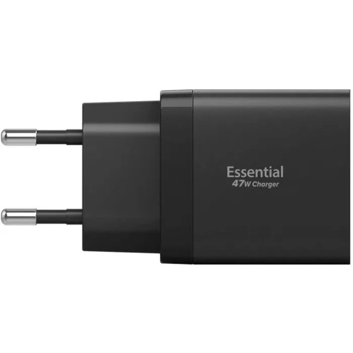 Зарядное устройство Spigen 2xUSB-C PD 47W black (ACH09457) изображение 3