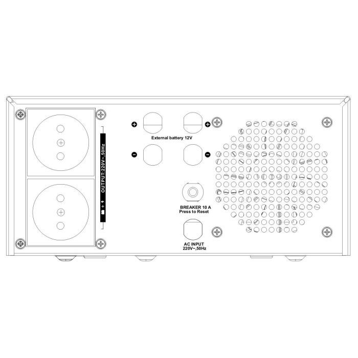Источник бесперебойного питания SVC XL-1200 1200VА 1000W (XL-1200) изображение 2